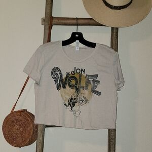 Jon Wolfe Women's Gray Graphic Tee